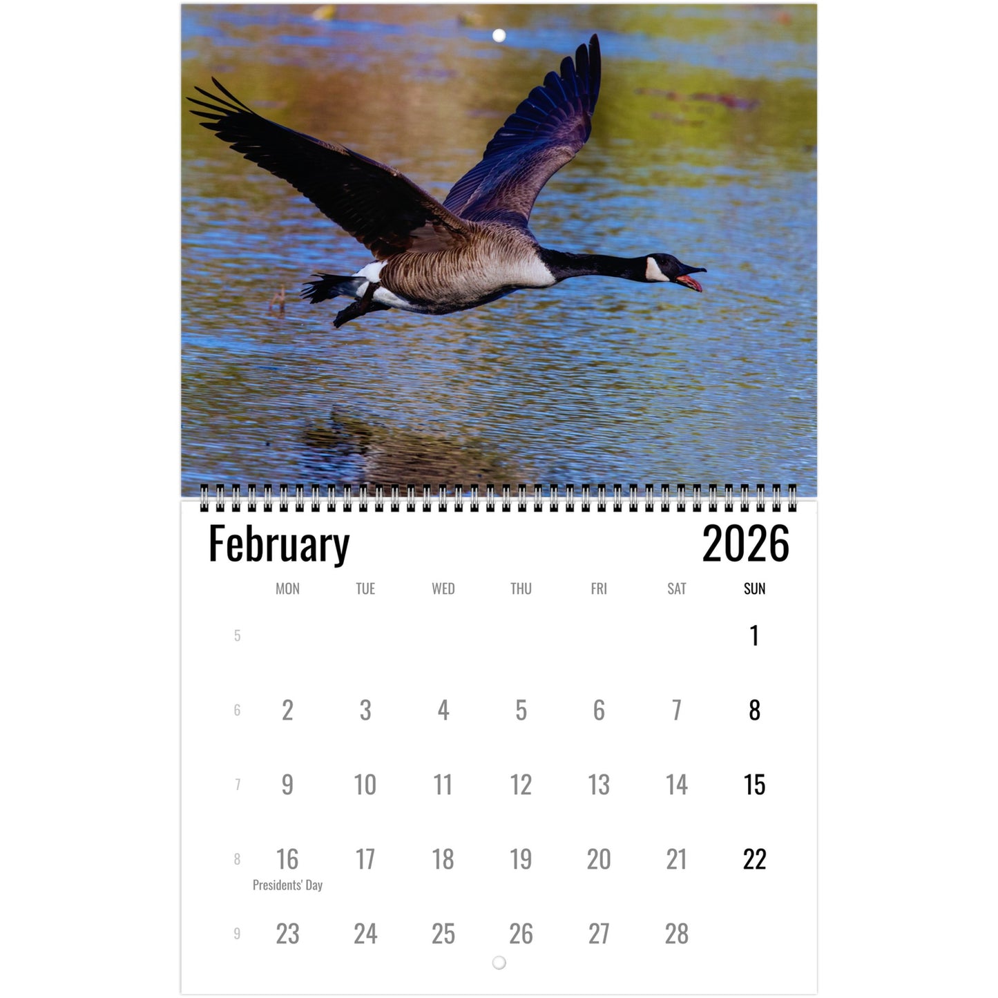 Goose Wall Calendar 2026