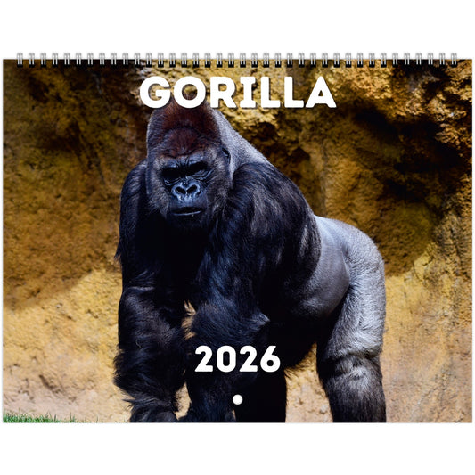 Gorilla Wall Calendar 2026