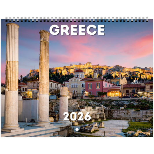 Greece Wall Calendar 2026