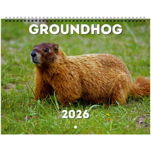Groundhog Wall Calendar 2026