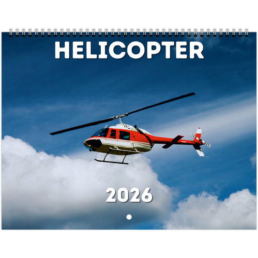 Helicopter Wall Calendar 2026....1