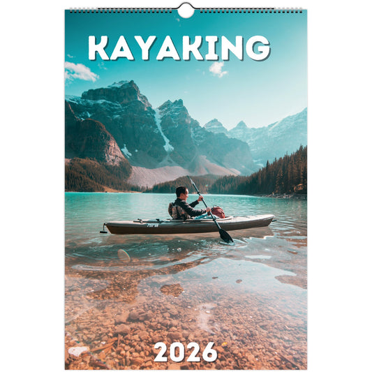 Kayaking Wall Calendar 2026