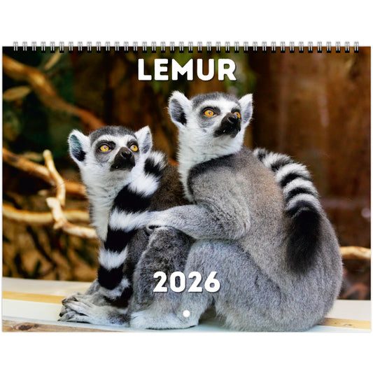 Lemur Wall Calendar 2026
