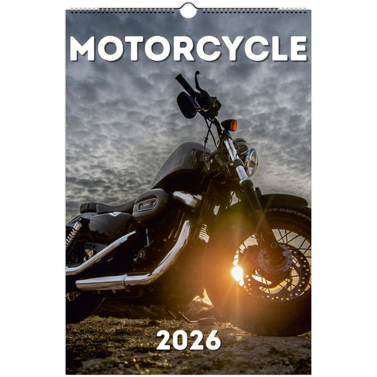 Motorcycle Wall Calendar 2026