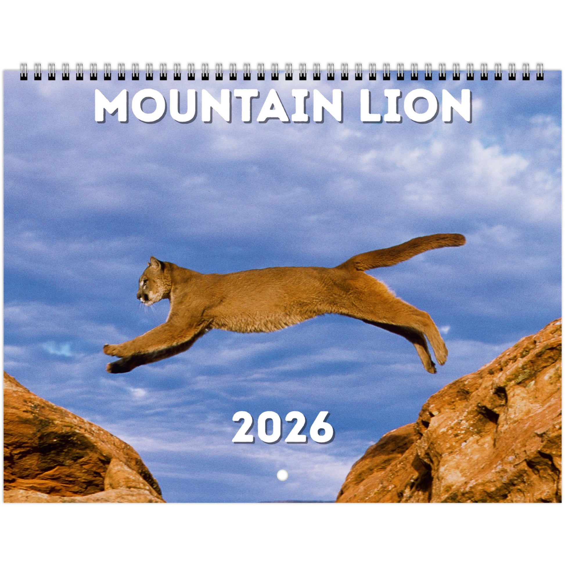 Mountain Lion Wall Calendar 2026