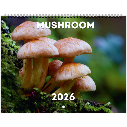Mushroom Wall Calendar 2026