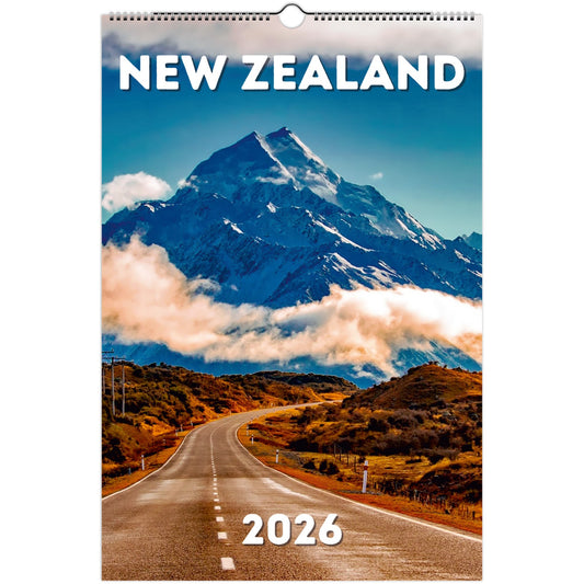 New Zealand Wall Calendar 2026