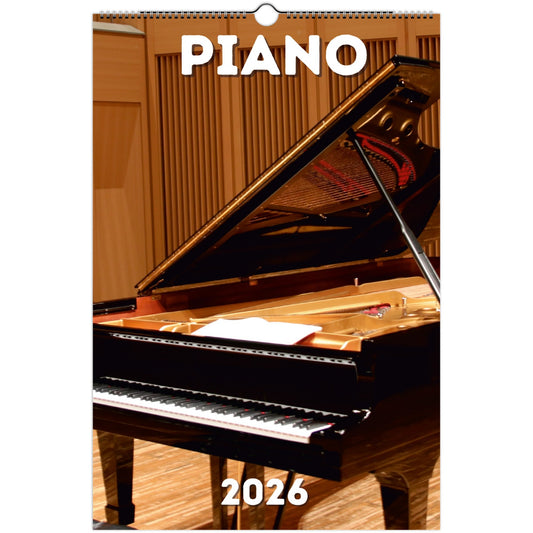 Piano Wall Calendar 2026