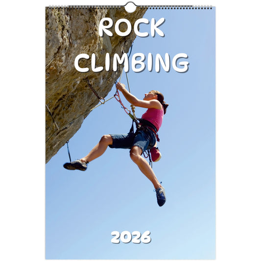 Rock Climbing Wall Calendar 2026