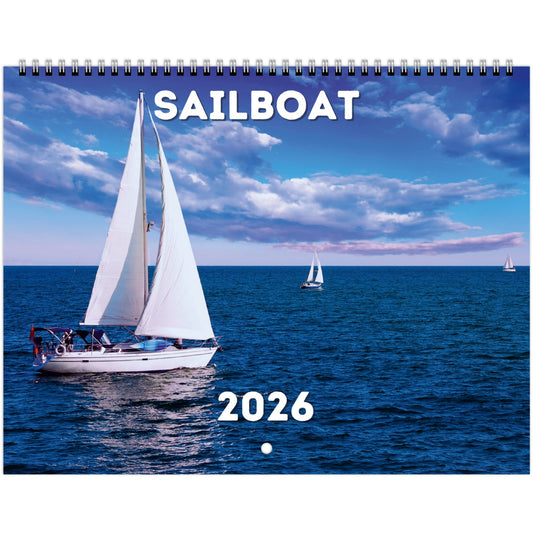 Sailboat Wall Calendar 2026
