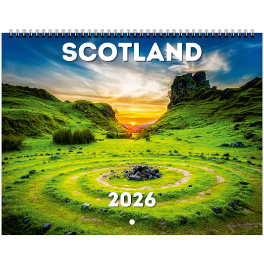 Scotland Wall Calendar 2026