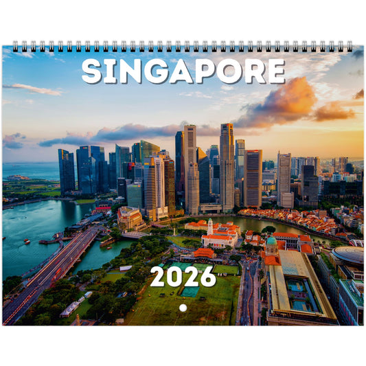 Singapore Wall Calendar 2026