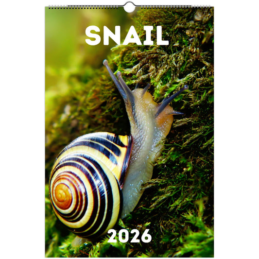 Snail Wall Calendar 2026