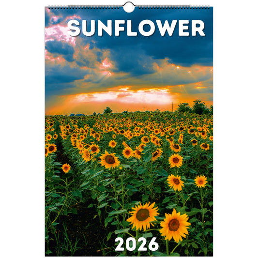 Sunflower Wall Calendar 2026