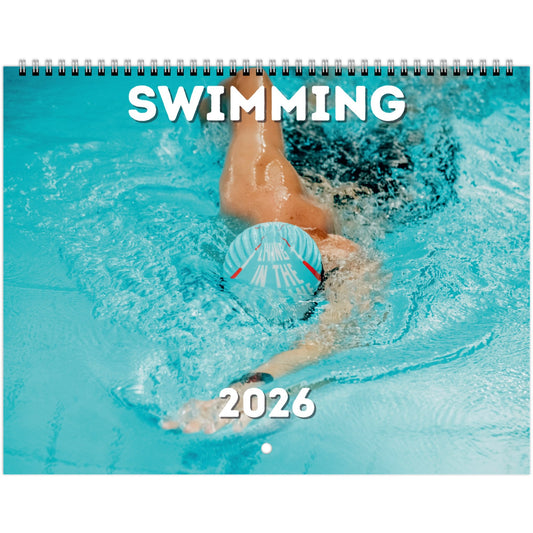 Swimming Wall Calendar 2026