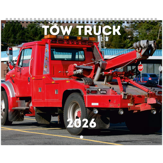 Tow Truck Wall Calendar 2026