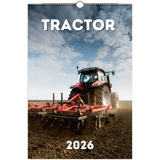 Tractor Wall Calendar 2026