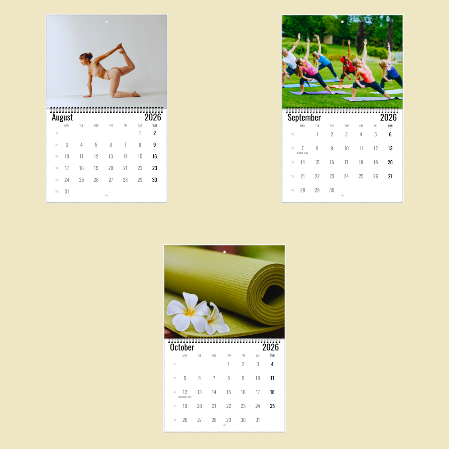  Yoga Calendar 2026