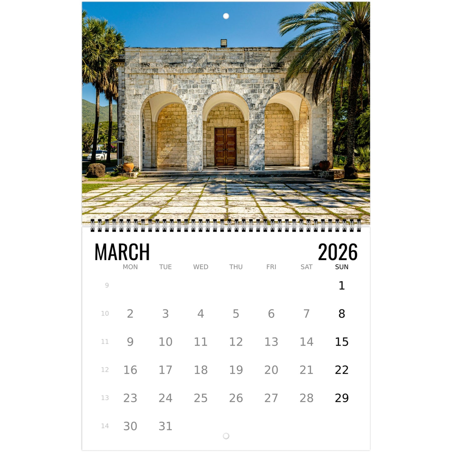 Jamaica Wall Calendar 2026